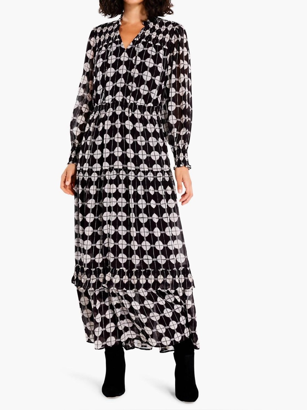 NWOT- NIC & ZOE- Chiffon Dot Dress